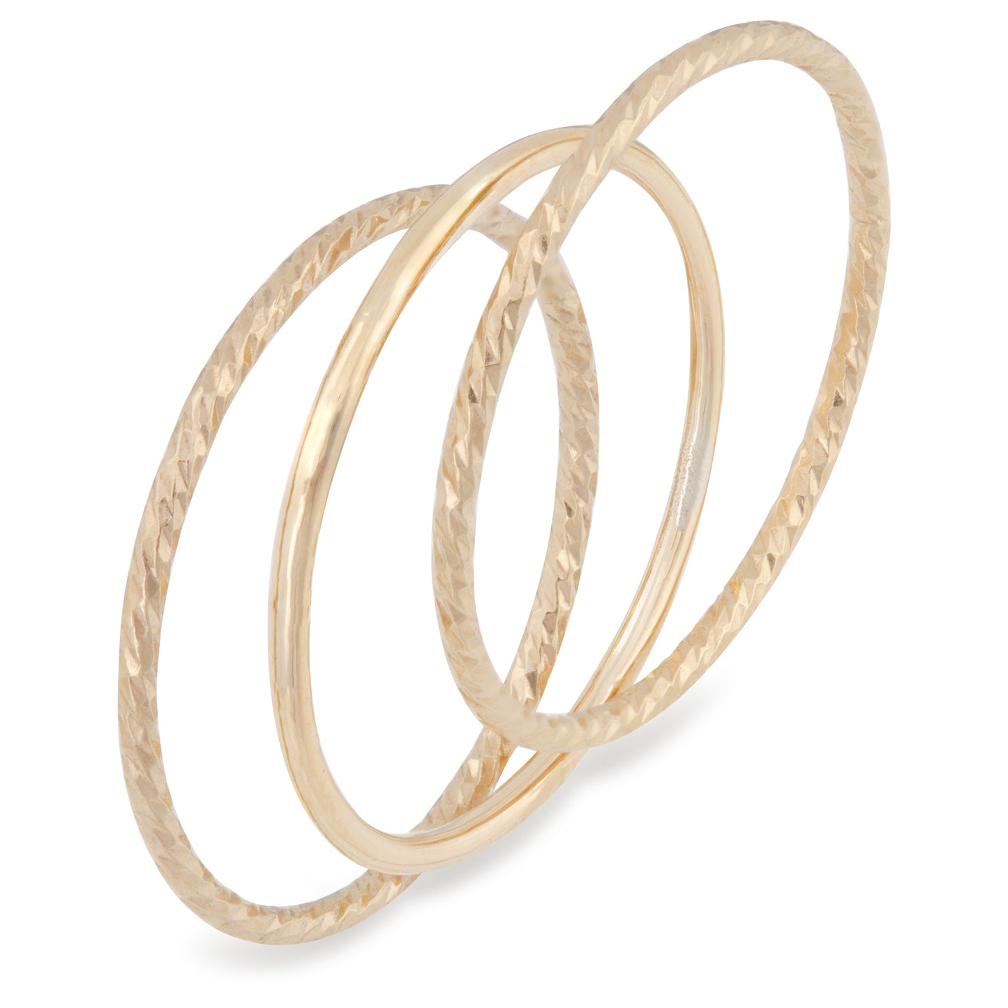 Dainty Shimmer Ring Stack
