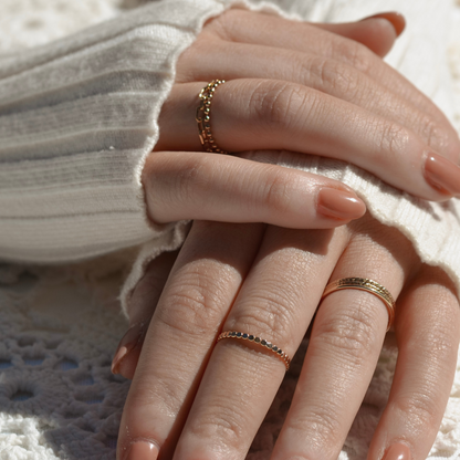 Dainty Ball Chain Ring